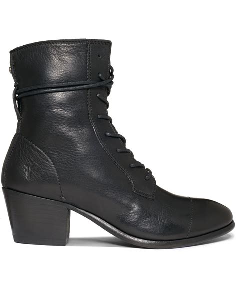 Lyst - Frye Women's Courtney Lace Up Booties in Black