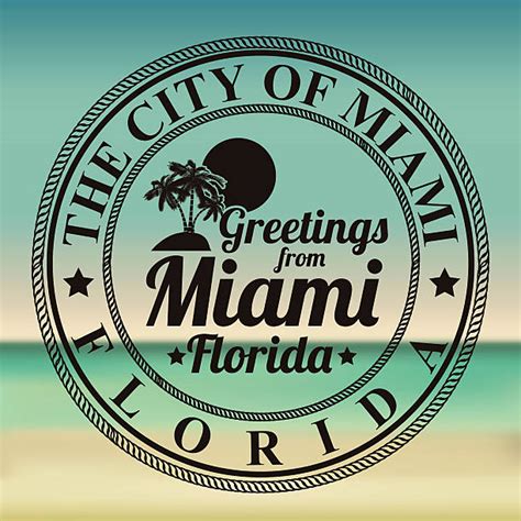 Royalty Free Welcome To Miami Sign Clip Art, Vector Images & Illustrations - iStock