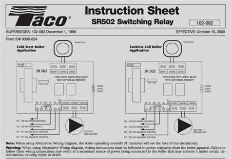 Taco Circulator Pump Wiring Diagram