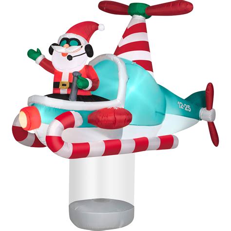 7' Floating Helicopter Airblown Inflatable Christmas Prop - Walmart.com