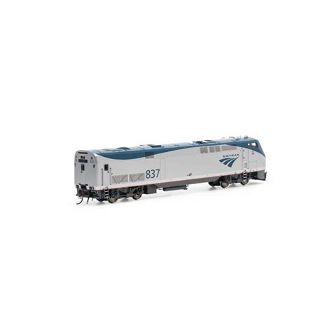 HO P40DC Locomotive with DCC & Sound, Amtrak, Phase V #837 Model Train | Athearn