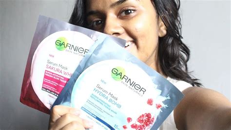 GARNIER FACE MASKS Try on + REVIEW | Worth it? - YouTube