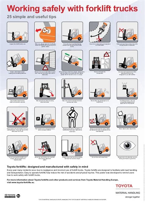 TMHE’s 25 Tips for Working Safely with Counterbalanced Forklifts