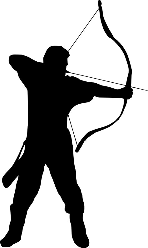 Archery Silhouette Clip Art