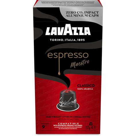 Lavazza Espresso Classico Nespresso Compatible Coffee Pods 10 Pack ...