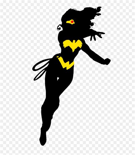 Wonder Woman Silhouette Vector at Vectorified.com | Collection of ...