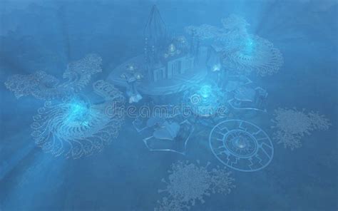 Underwater City stock illustration. Illustration of natural - 28596766