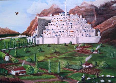 Minas Tirith, Peace Days by ArtByNachoPlaza on DeviantArt