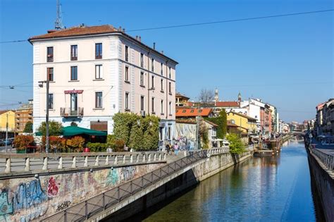 Premium Photo | Milan navigli milano restaurant and bar district travel ...