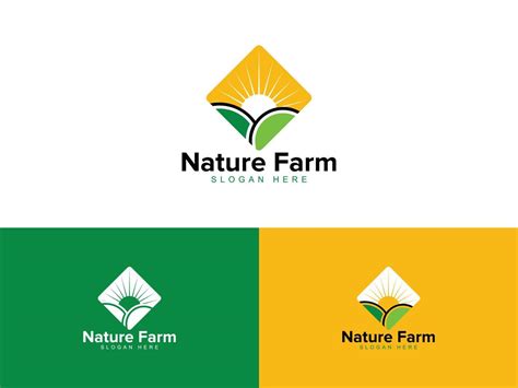 Nature Farm Logo Vector Template 3612186 Vector Art at Vecteezy