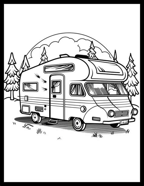 34+ Free Printable Camper Coloring Pages - AthlinAatreya