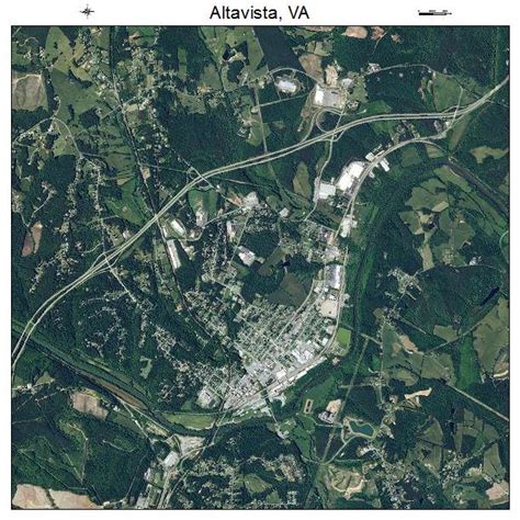 Aerial Photography Map of Altavista, VA Virginia