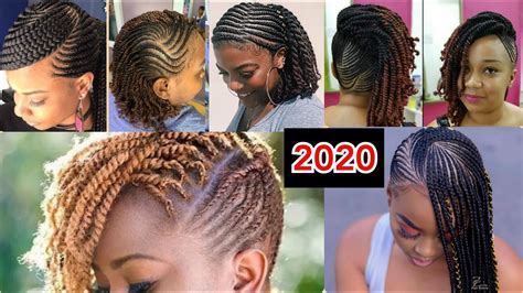 Trendy and Beautiful Side Cornrow Braids and Side Flat Twists You Need ...