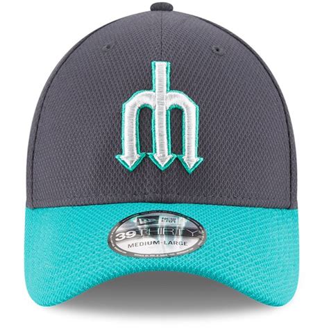 Seattle Mariners New Era Trident Diamond Era 39THIRTY Flex Hat - Navy ...