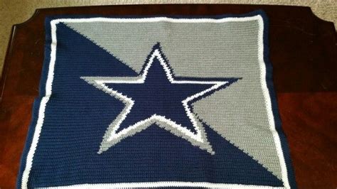 Dallas cowboys baby blanket. Graphgan / afgan. Single crochet | Cowboy crochet, Dallas cowboys ...