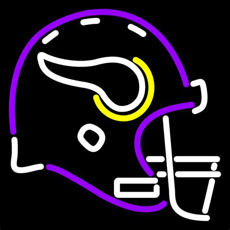 NFL Minnesota Vikings Helmet Logo Neon Sign - Other Collectible Lighting