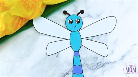 Free Printable Dragonfly Craft Template - Simple Mom Project