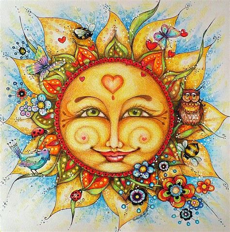 Pin by Tanja Hildenbrandt on Suns & Moons | Celestial art, Sun painting, Art