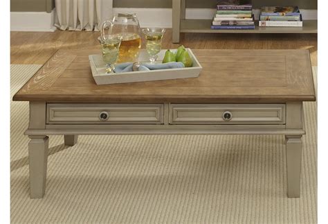 Bungalow 641 Coffee Table w/ 2 Drawers by Liberty Furniture | Buy Locally - Furnish Near Me Home ...