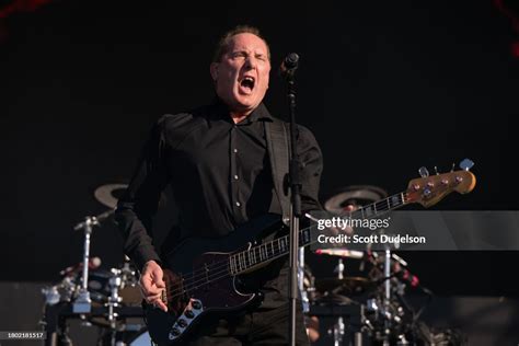 Singer Andy McCluskey of Orchestral Manoeuvres in the Dark performs ...