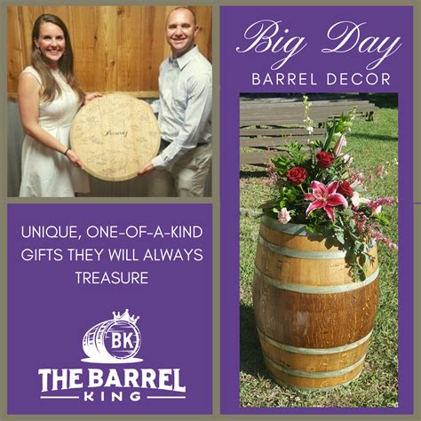Unique Wedding Gifts & Decor | Barrel decor, Barrels for sale, Whiskey barrels for sale