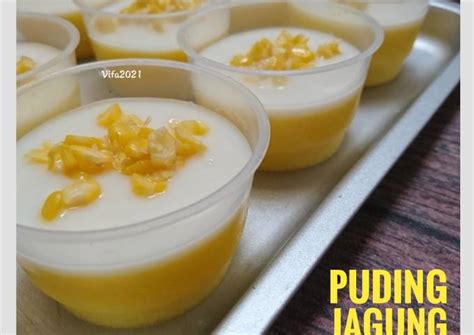 Resep Puding Jagung Vla Susu oleh _Vifa - Cookpad