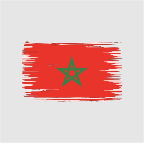 Morocco Flag Brush Design. National Flag 6315496 Vector Art at Vecteezy