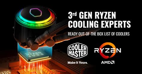 3rd Generation Ryzen Cooling Experts | Cooler Master