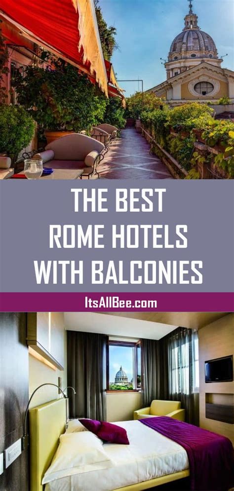 The Best Rome Hotels With Balconies For Perfect Roman City Views - ItsAllBee | Solo Travel ...