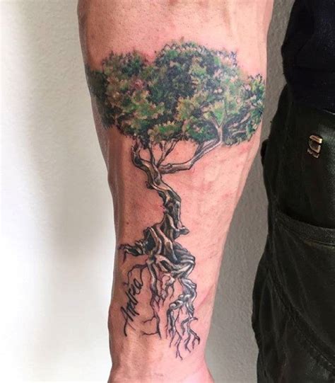 30 Stunning Olive Tree Tattoo Designs for Men