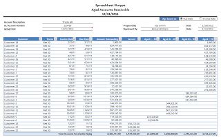 QuickBooks Excel Receivables Aging Report Generator