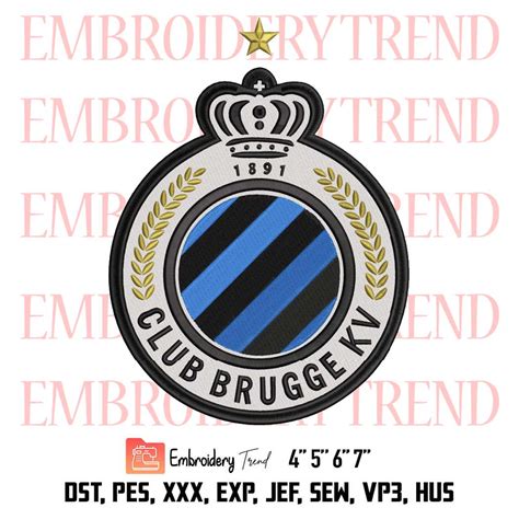 Club Brugge KV Logo Embroidery, Football Embroidery, Sport Embroidery ...