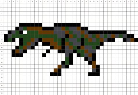 Dinosaurio Tyrannosaurus Rex Pixel Dibujo Sin Costuras El T Rex | The ...