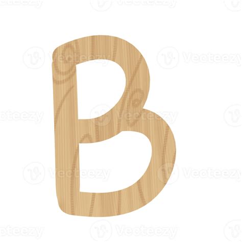 Wood Texture Alphabet 34723192 PNG
