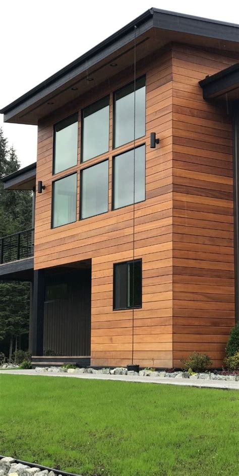 Nova Batu Real Wood Siding creates the beautiful look of this Alaskan cabin. | Wood siding ...