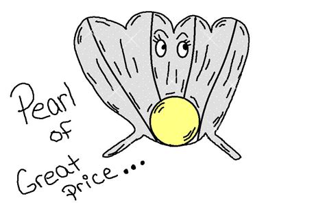 Parable Of The Pearl Of Great Price- Glitter Graphic