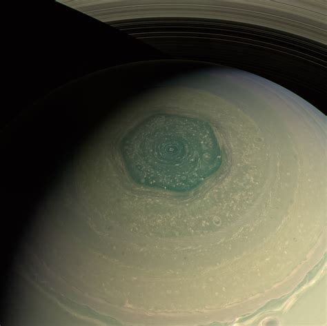 Saturn South Pole Hexagon