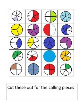 Fraction Bingo Set by Angela Von Hagel | Teachers Pay Teachers