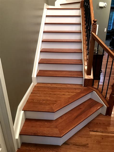 Lowcountry Toffee Stairs | Wood stair treads, Wood stairs, Flooring for ...