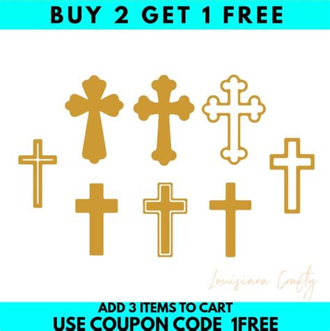 Cross SVG Easter SVG Religious Cross Bundle Digital - Etsy