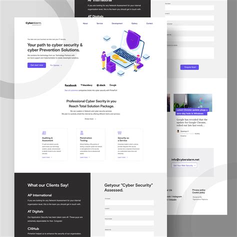 Cyber Security Website UI/UX :: Behance