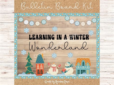 Winter Wonderland Bulletin Board Snowman Classroom Decor Printable ...