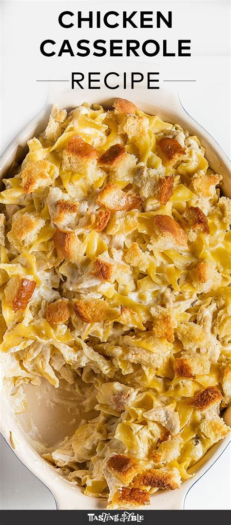 Classic Chicken Casserole Recipe - Tasting Table | Recipe | Chicken ...