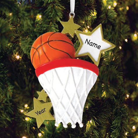 Personalized Basketball Star Ornament | Personalized Planet | Christmas tree ornaments, Star ...