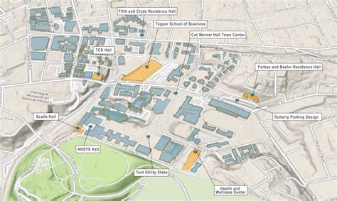 Carnegie Mellon Campus Map - United States Map