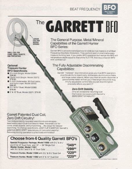 Garrett BFO metal detector manual | TreasureNet 🧭 The Original Treasure ...