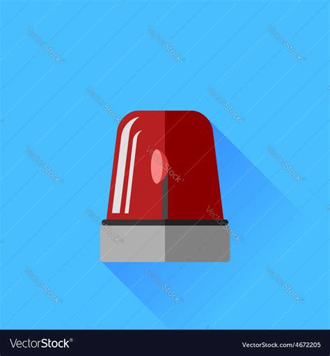 Red siren icon Royalty Free Vector Image - VectorStock