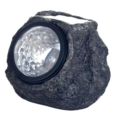 LIGHTSMAX LIGHTSMAX Solar Stone Rock Effect LED Spot Lights for Gardens ...