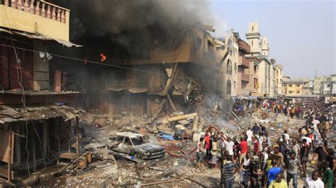 Nigeria Warehouse Explosion Sparks Fire