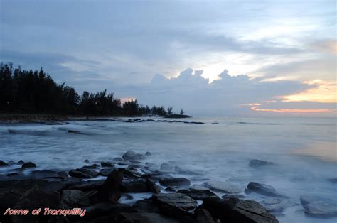 Scene of Tranquility: Dusk at Tanjung Batu